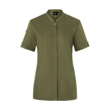 KARLOWSKY Damen Kochjacke GREEN-GENERATION Kurzarm Moosgrün