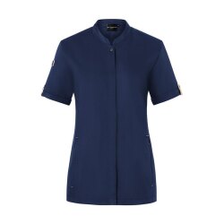 KARLOWSKY Damen Kochjacke GREEN-GENERATION Kurzarm Stahlblau