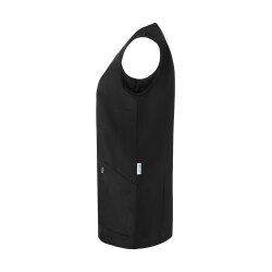 KARLOWSKY Damen Kasack ESSENTIAL Ärmellos V-Neck Schwarz