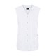KARLOWSKY Damen Kasack ESSENTIAL Ärmellos V-Neck Modern-Fit Weiß