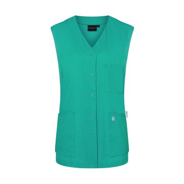 KARLOWSKY Damen Kasack ESSENTIAL Ärmellos V-Neck Smaragdgrün