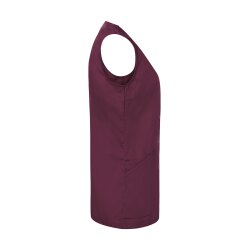 KARLOWSKY Damen Kasack ESSENTIAL Ärmellos V-Neck Aubergine