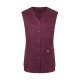 KARLOWSKY Damen Kasack ESSENTIAL Ärmellos V-Neck Aubergine