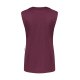 KARLOWSKY Damen Kasack ESSENTIAL Ärmellos V-Neck Aubergine