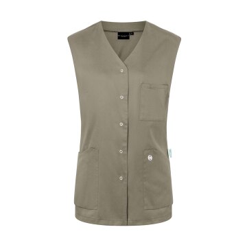 KARLOWSKY Damen Kasack ESSENTIAL Ärmellos V-Neck Salbei
