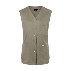 KARLOWSKY Damen Kasack ESSENTIAL Ärmellos V-Neck Salbei