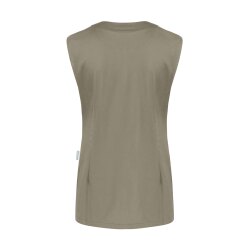 KARLOWSKY Damen Kasack ESSENTIAL Ärmellos V-Neck Salbei