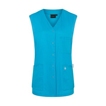 KARLOWSKY Damen Kasack ESSENTIAL Ärmellos V-Neck Pazifikblau
