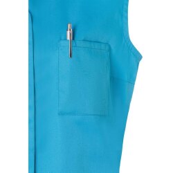KARLOWSKY Damen Kasack ESSENTIAL Ärmellos V-Neck Pazifikblau