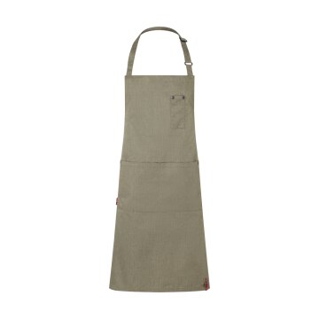 KARLOWSKY Latzschürze Denim-Style ROCK-CHEF®-Stage2 75x90cm Moosgrün