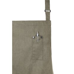KARLOWSKY Latzschürze Denim-Style ROCK-CHEF®-Stage2 75x90cm Moosgrün
