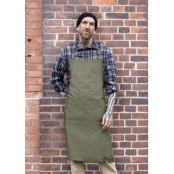 KARLOWSKY Latzschürze Denim-Style ROCK-CHEF®-Stage2 75x90cm Moosgrün