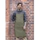KARLOWSKY Latzschürze Denim-Style ROCK-CHEF®-Stage2 75x90cm Moosgrün
