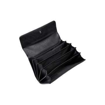 Karlowsky Kellnerbörse (Geldbörse) mit Druckknopf 19 x 11,5 cm Polyester Schwarz