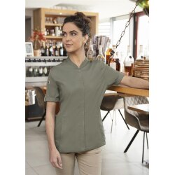 KARLOWSKY Damen Kochjacke GREEN-GENERATION Kurzarm Salbei