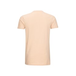 Seidensticker Herren T-Shirt Kurzarm V-Neck Slim Jersey Nude
