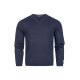 Greiff STRICK Herren Pullover Langarm V-Neck Regular Dunkelblau