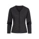 Greiff STRICK Damen Strickjacke V-Neck Reißverschluss Dunkelgrau