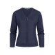 Greiff STRICK Damen Strickjacke V-Neck Reißverschluss Dunkelblau