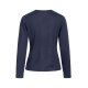 Greiff STRICK Damen Strickjacke V-Neck Reißverschluss Dunkelblau