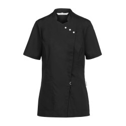 Greiff CARE Damen Kasack Kurzarm Regular-Fit TENCEL Schwarz