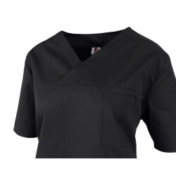 beb Basic Kasack Unisex Kurzarm Schwarz