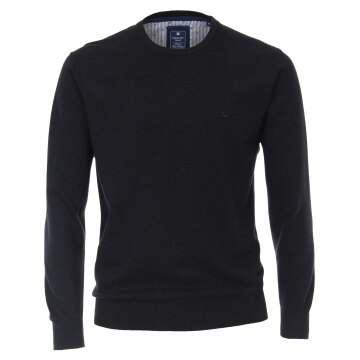 REDMOND Casual Herren Pullover Langarm Rundhals Comfort Marine XL