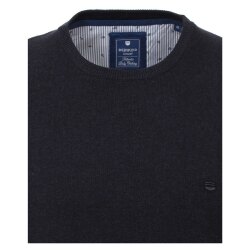 REDMOND Casual Herren Pullover Langarm Rundhals Comfort Marine XL