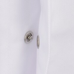 beb MEDIZIN Unisex BASIC Arztkittel Revers Baumwolle Weiß