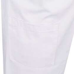 beb MEDIZIN Unisex BASIC Arztkittel Revers Baumwolle Weiß