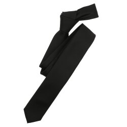 VENTI Herren Business-Krawatte 5cm gewebt Schwarz