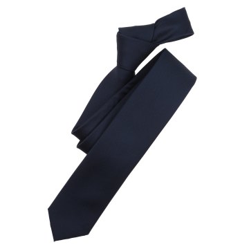 VENTI Herren Business-Krawatte 6cm Polyester/Seidenmix gewebt Marine