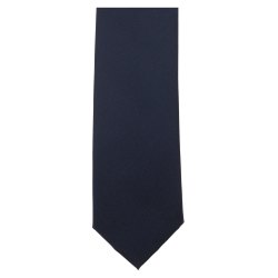 VENTI Herren Business-Krawatte 6cm Polyester/Seidenmix gewebt Marine