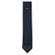 VENTI Herren Business-Krawatte 6cm Polyester/Seidenmix gewebt Marine