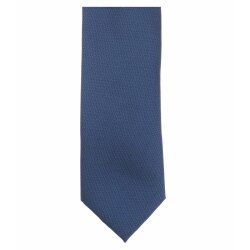 VENTI Herren Business-Krawatte 6cm Polyester/Seidenmix gewebt Blau