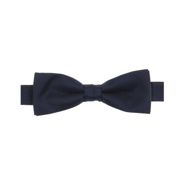 VENTI Herren Fliege 12x5cm Polyester/Seidenmix gewebt Marine