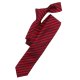 VENTI Herren Business-Krawatte 6cm Seide gewebt Rot gestreift