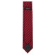 VENTI Herren Business-Krawatte 6cm Seide gewebt Rot gestreift
