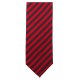 VENTI Herren Business-Krawatte 6cm Seide gewebt Rot gestreift