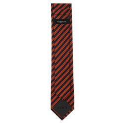 VENTI Herren Business-Krawatte 6cm Seide gewebt Orange...