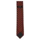VENTI Herren Business-Krawatte 6cm Seide gewebt Orange gestreift