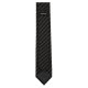 VENTI Herren Business-Krawatte 6cm Seide gewebt Schwarz gestreift