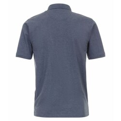 CASAMODA Herren Poloshirt Kurzarm Regular Stretch Piqué Blau S