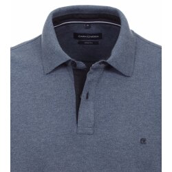 CASAMODA Herren Poloshirt Kurzarm Regular Stretch Piqué Blau S