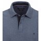 CASAMODA Herren Poloshirt Kurzarm Regular Stretch Piqué Blau S