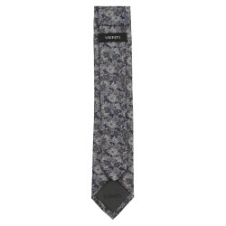 VENTI Herren Krawatte 6cm Seide gewebt Beige geblümt
