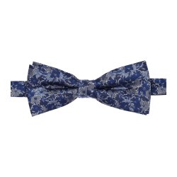 VENTI Herren Fliege 12x5cm Seide gewebt Blau geblümt