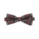 VENTI Herren Fliege 12x5cm Seide gewebt Rot geblümt