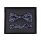 VENTI Herren Fliege Einstecktuch Set-2-tlg Seide Blau Paisley