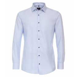 VENTI Herren Businesshemd Langarm Kent Modern-Fit Twill...